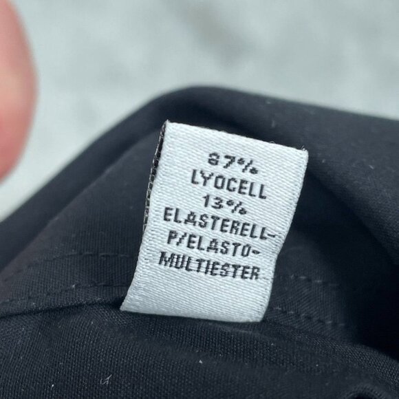 Calvin Klein Active Performance Stretch Dress Shirt Black M Regular Fit a1140 - Picture 5 of 9